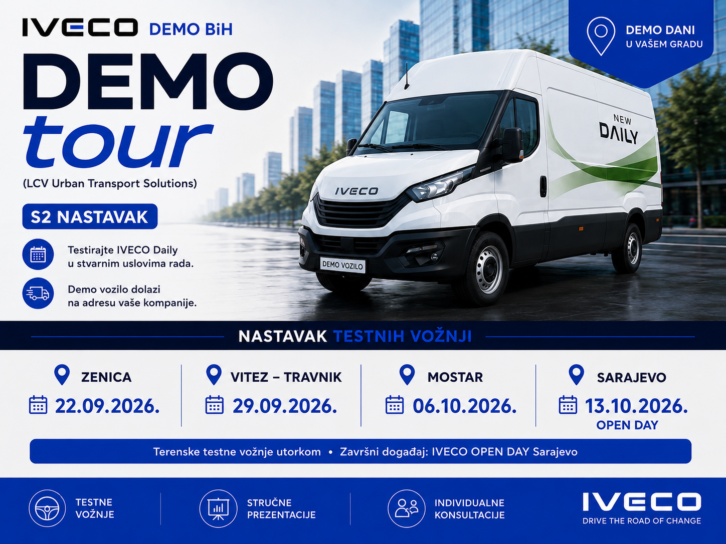 IVECO DEMO TOUR 2026 STIŽE U VAŠ GRAD